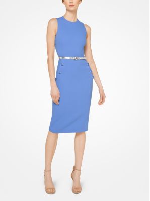 Stretch Boucl&eacute;-Crepe Sheath Dress