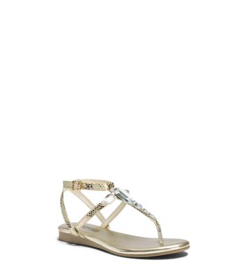 Michael kors shop demi leather sandal