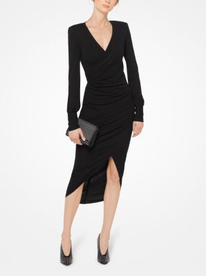 Michael kors shop jersey wrap dress