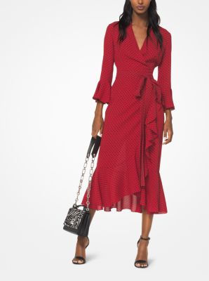 Michael kors red deals polka dot dress