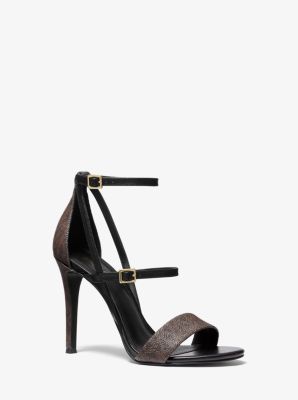 Cardi Logo And Leather Sandal | Michael 