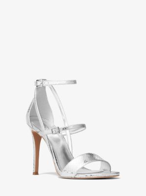 michael kors metallic sandals