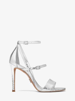 michael kors metallic sandals