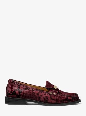Finley Snake Embossed Leather Loafer