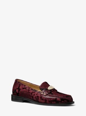 Finley Snake Embossed Leather Loafer