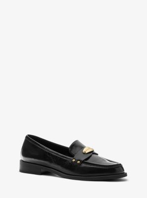 michael kors leather loafers