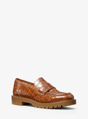 Holland Crocodile Embossed Leather Loafer