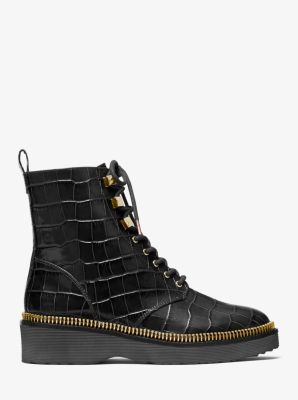 Crocodile sales combat boots