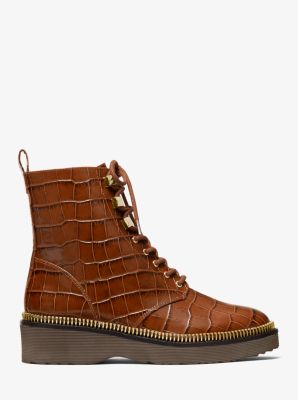 Michael michael kors women's best sale haskell platform combat boots