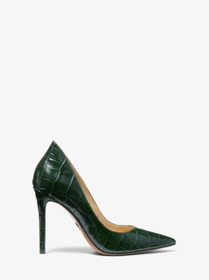 Keke Crocodile Embossed Leather Pump image number 1