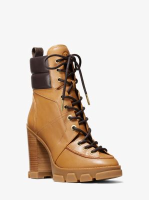 Ridley Leather Lace-Up Boot | Michael Kors