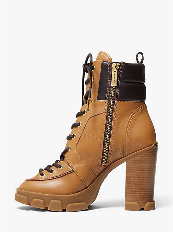 Ridley Leather Lace-Up Boot | Michael Kors Canada