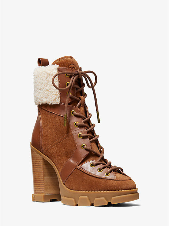 Ridley Leather and Sherpa Lace-Up Boot image number 0