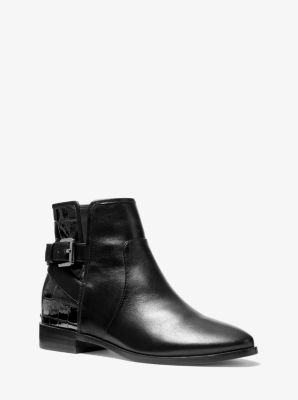 michael kors women's leather boots