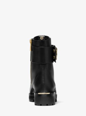 Tatum leather combat cheap boot michael kors