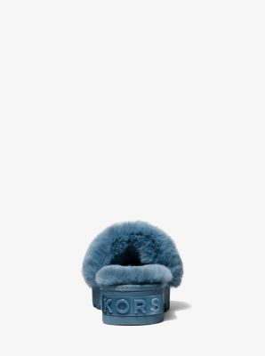 Sandale &agrave; enfiler Alfie &agrave; plateforme et en fausse fourrure in CHAMBRAI | Michael Kors