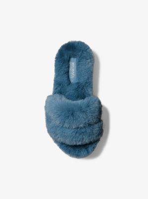 Sandale &agrave; enfiler Alfie &agrave; plateforme et en fausse fourrure in CHAMBRAI | Michael Kors