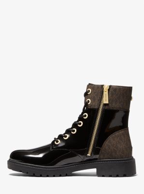 Alistair Patent Combat Boot image number 2