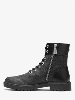 Bota de combate Alistair con logotipo exclusivo in NEGRO | Michael Kors