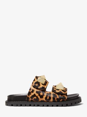 Michael kors leopard slides new arrivals