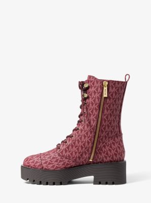 Bryce Logo Platform Combat Boot