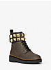 Haskell Studded Leather and Logo Combat Boot image number 0