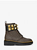 Haskell Studded Leather and Logo Combat Boot image number 1