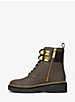 Haskell Studded Leather and Logo Combat Boot image number 2