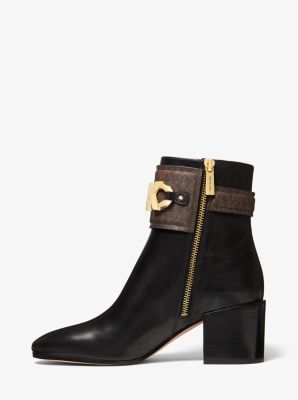 Bottine Izzy en cuir avec logo image number 2
