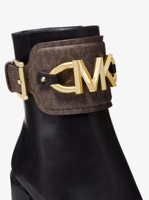 Izzy Leather and Logo Ankle Boot | Michael Kors [LT]