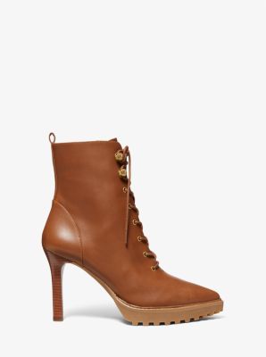 Kyle Leather Lace-Up Boot | Michael Kors
