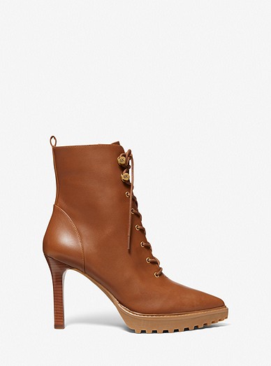 Kyle Leather Lace-up Boot | Michael Kors