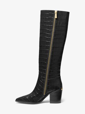 Loni Crocodile Embossed Leather Boot | Michael Kors [US]