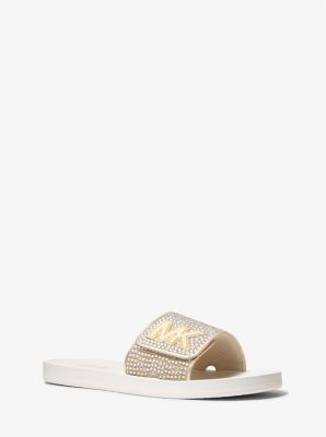 Michael kors cheap embellished slides