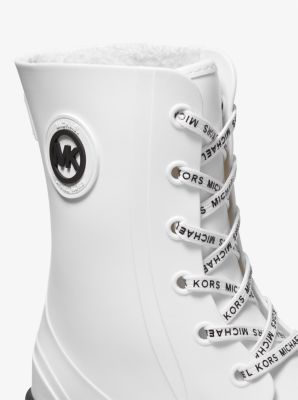 Michael kors white store rain boots