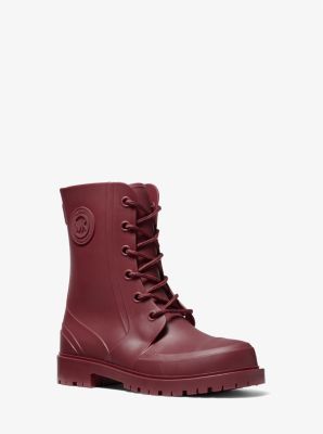 마이클 마이클 코어스 PVC 레인부츠 Michael kors Montaigne PVC Rain Boot,DARK BERRY