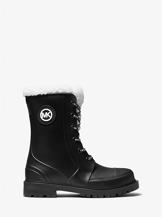Montaigne Faux Shearling-Lined PVC Rain Boot image number 1