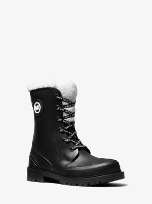 Buy the Michael Kors Women's Black Rubber Rain Boots Size 9