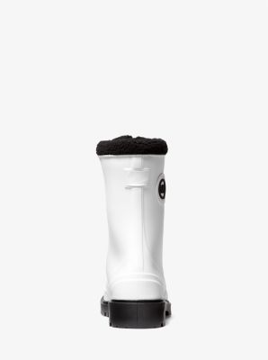 michael kors white rain boots