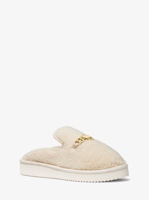 Noa Embellished Faux Shearling Slide image number 0