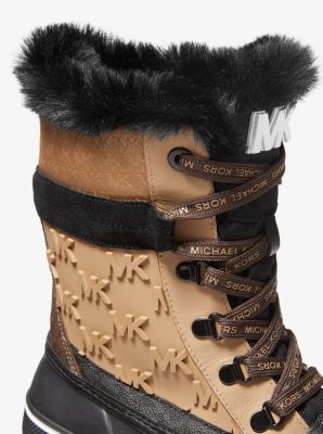 Ozzie Mixed Media Rubber Boot Michael Kors Canada