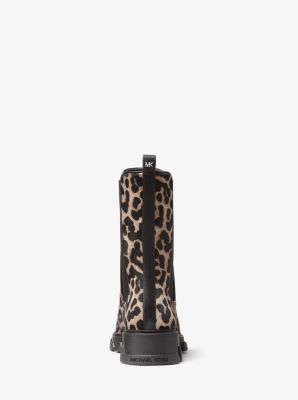 Michael kors best sale leopard boots