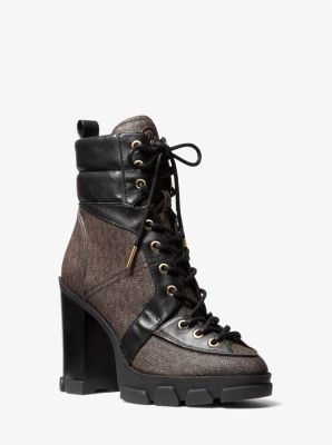 michael kors ridley lace up boot