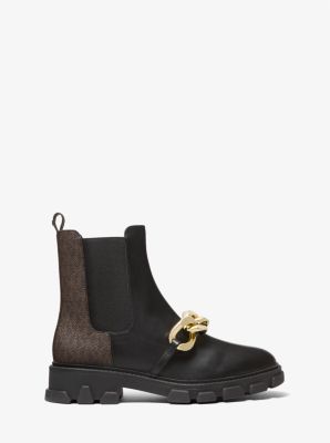 Scarlett Embellished Leather and Logo Boot image number 1