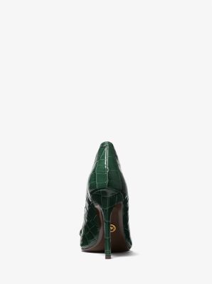 Scarlett Chain Link Crocodile Embossed Leather Pump image number 2