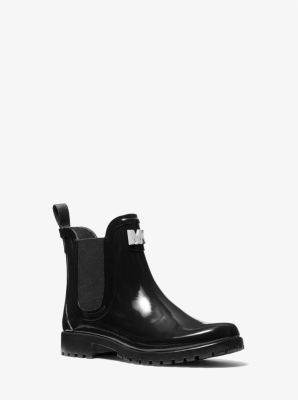 Buy the Michael Kors Women's Black Rubber Rain Boots Size 9