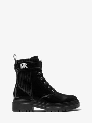 Stark Patent Leather Combat Boot | Michael Kors