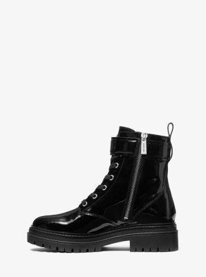 Stark Patent Leather Combat Boot | Michael Kors