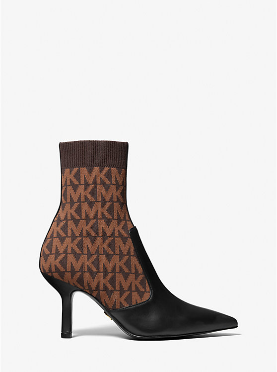 Shiloh Logo Stretch Knit and Leather Sock Boot image number 1