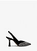 Chelsea Embellished Faux Suede and Patent Pump image number 1